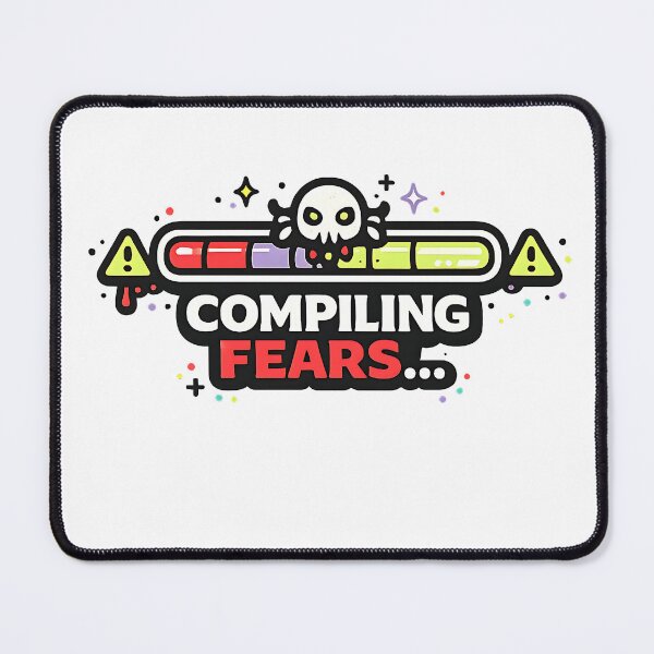 Item preview, Compiling Fears… – Dark Coding Humor designed and sold by Cool Geeks.