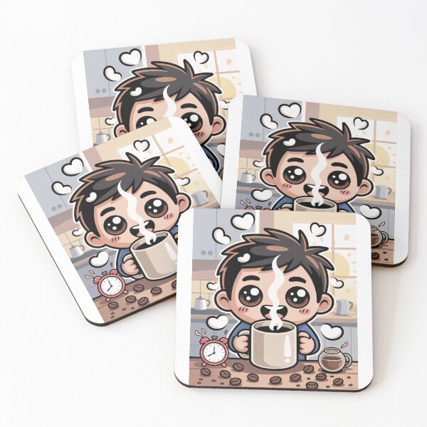 Item preview, Kawaii Coffee Addict Morning Rush designed and sold by McVrax.
