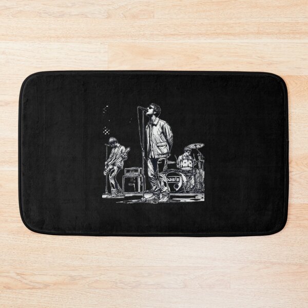 Item preview, Minimalist Line Art Of Oasis Performing  Retro Britpop Band  designed and sold by Psona.