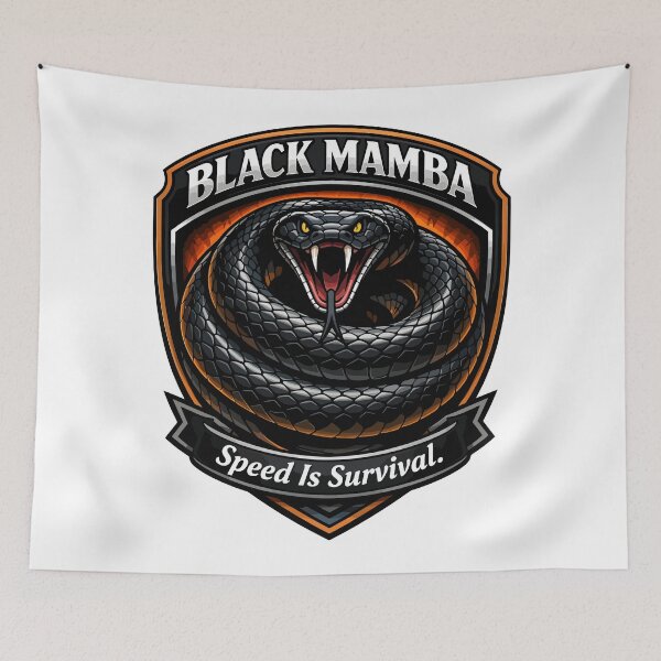 Item preview, Black Mamba Snake – Fastest Venomous Snake of Africa designed and sold by WildlifeInc.