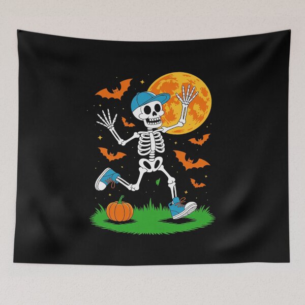 Item preview, Skeleton Halloween Men Boys Baseball Spooky Season designed and sold by MythWoot.