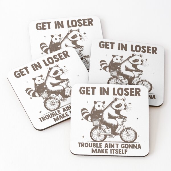 Item preview, Get in Loser Trouble Ain't Gonna Make Itself Raccoon Opossum , Opossum Gift For Mom Dad Kids designed and sold by Opossum GIFT ★★★★★.