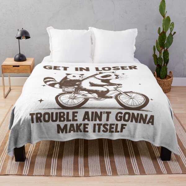 Item preview, Get in Loser Trouble Ain't Gonna Make Itself Raccoon Opossum , Opossum Gift For Mom Dad Kids designed and sold by Opossum GIFT ★★★★★.