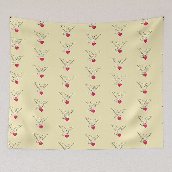Item preview, Dove with Heart – Symbol of Love and Peace Illustration designed and sold by Cleora Art .