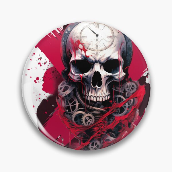 Item preview, Steampunk Skull Art Tattoo-Style Inspired Edgy Design designed and sold by DEC02.