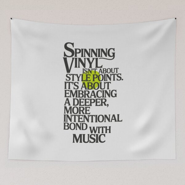 Item preview, Spinning Vinyl – Elegant Typographic DJ Wall Art for Music Purists designed and sold by paulo silveira.