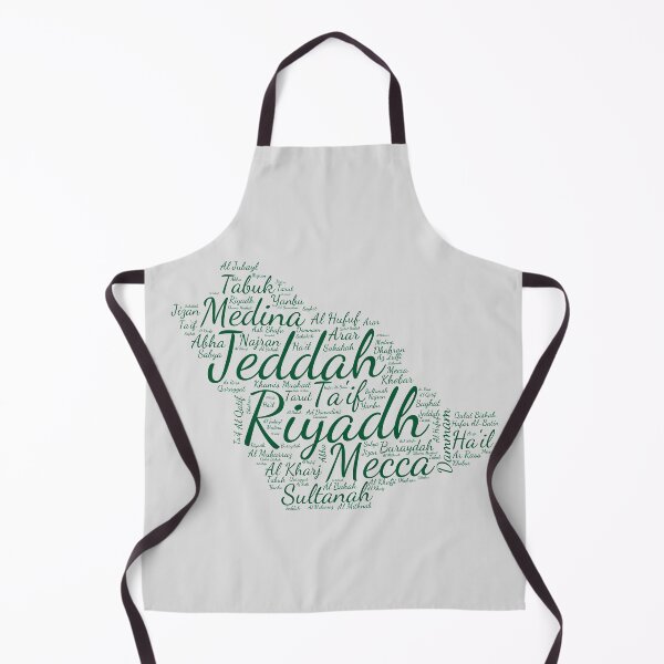 Item preview, Saudi Arabia Cities Typography Map Art - Green Heritage designed and sold by mashmosh.
