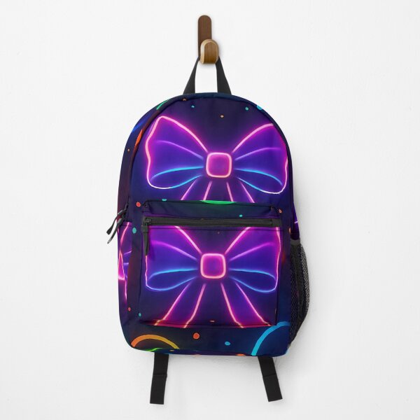 Item preview, Neon Bow Pattern – Colorful Glowing Coquette Aesthetic Illustration designed and sold by Luvahawb.