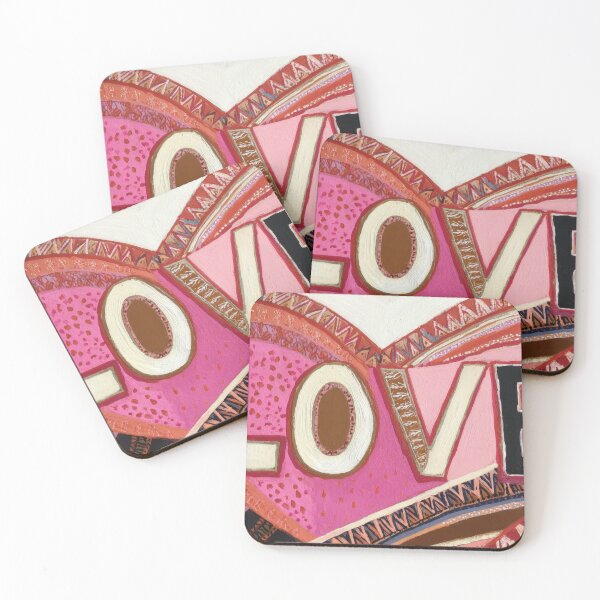 Item preview, Colorful heart design with love text designed and sold by anytka.