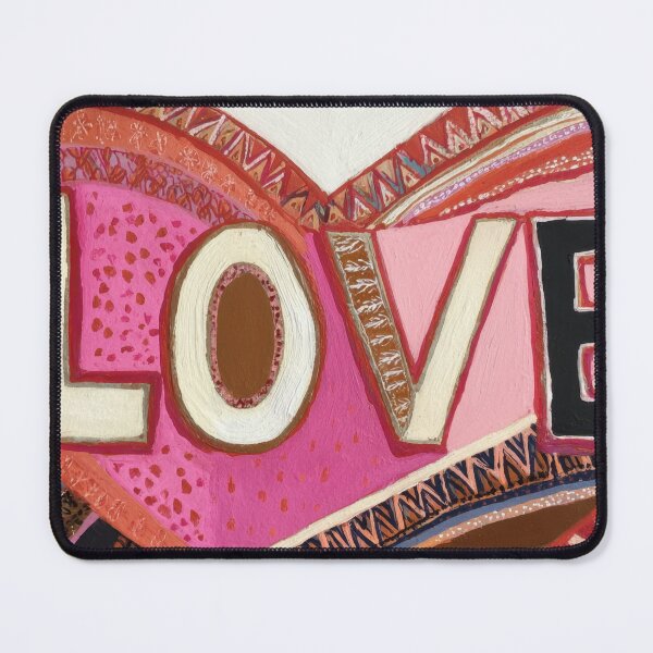Item preview, Colorful heart design with love text designed and sold by anytka.