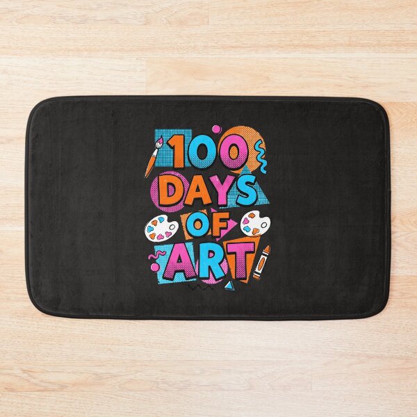 Item preview, 100 Days of Art - Vibrant Creative Milestone Retro Graphic designed and sold by AwesomeBeyondLimits.