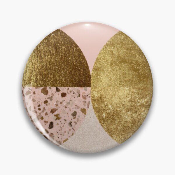 Item preview, Design of golden and pink circles designed and sold by anytka.