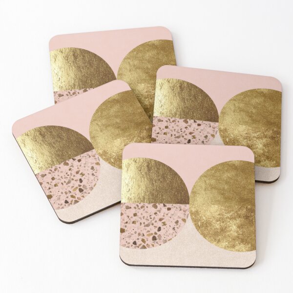 Item preview, Design of golden and pink circles designed and sold by anytka.