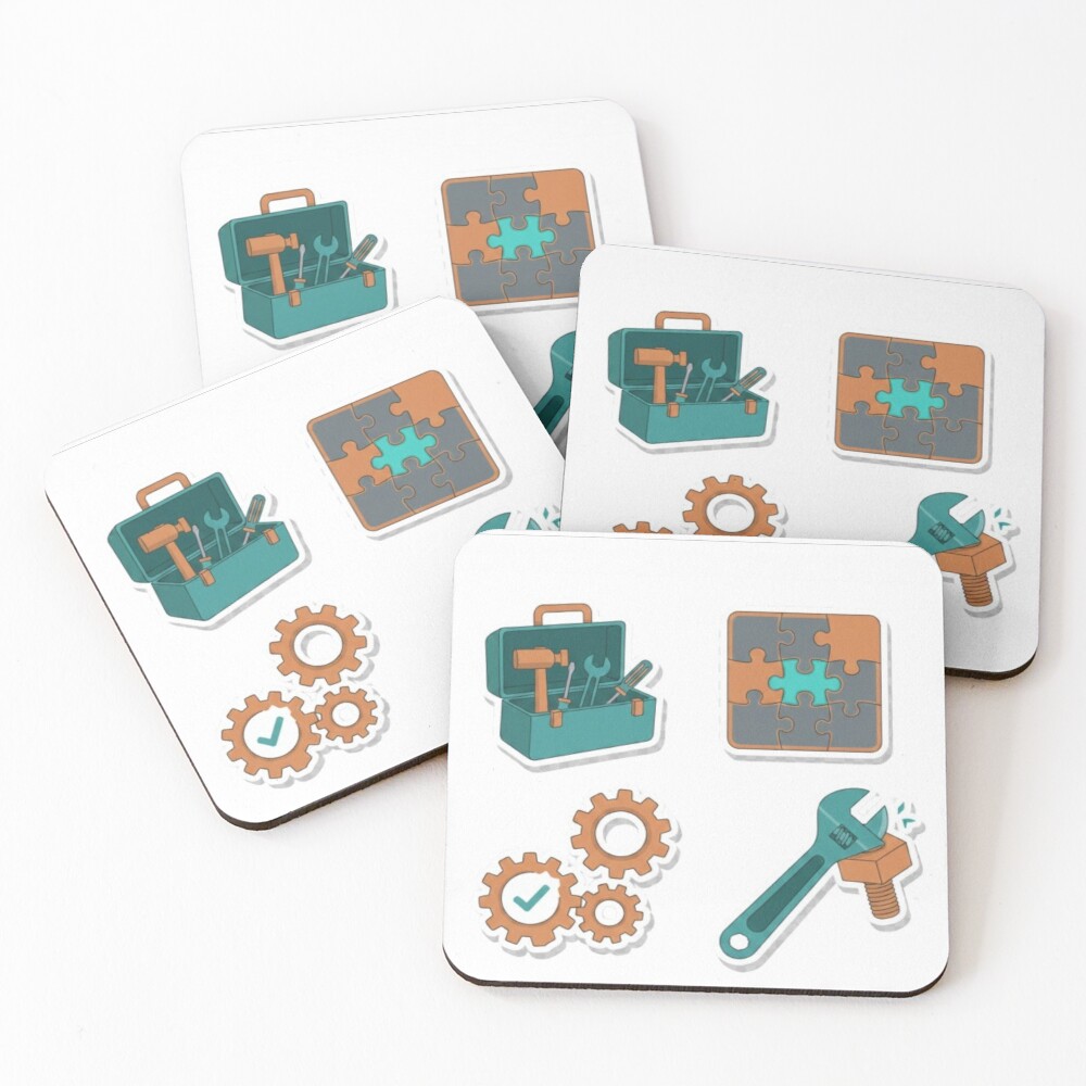 Item preview, Coasters (Set of 4) designed and sold by Nara8.