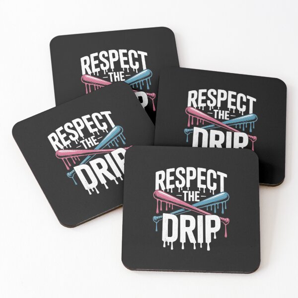Item preview, Boys Girls Ice Cream Dripping Bats Respect the Drip designed and sold by AquaKiev.