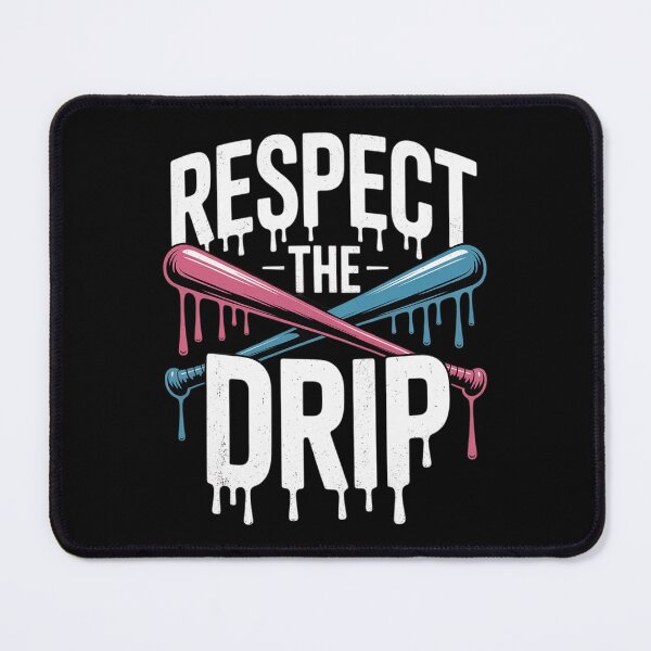 Item preview, Boys Girls Ice Cream Dripping Bats Respect the Drip designed and sold by AquaKiev.