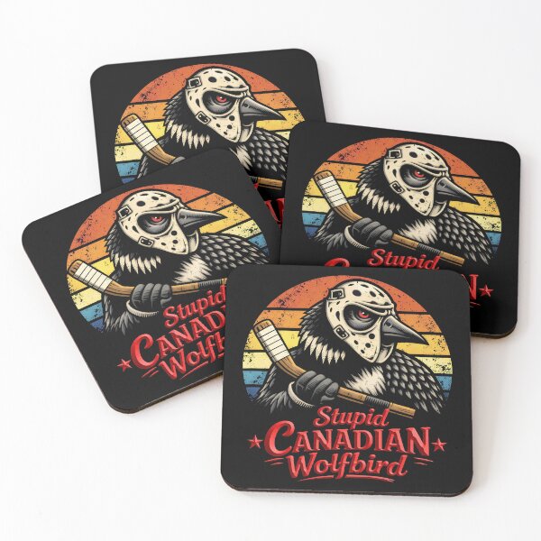Item preview, Stupid Canadian Wolf Bird Vintage Heated Hookey Loon Meme designed and sold by gear-posters.