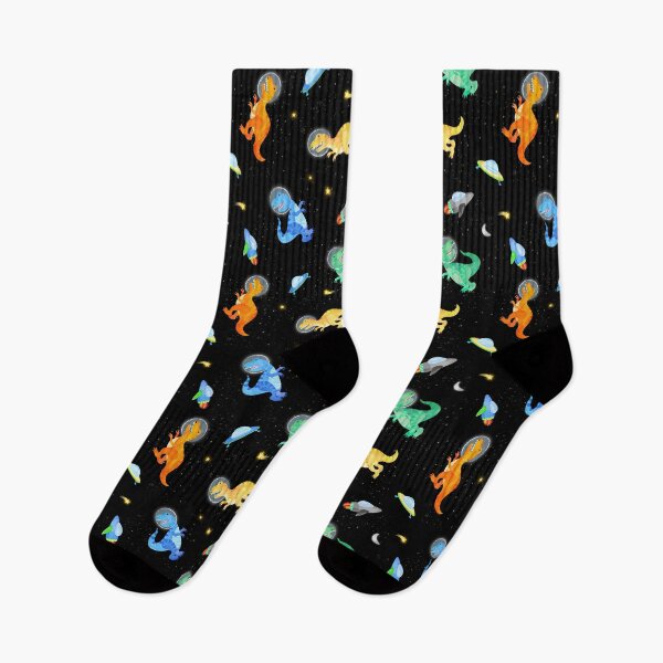 Item preview, T-Rex Dinosaur Astronauts In Space Watercolor designed and sold by SamAnnDesigns.