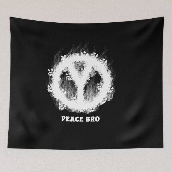 Item preview, Peace Bro – Abstract Peace Sign Illustration designed and sold by Yatra graphics.