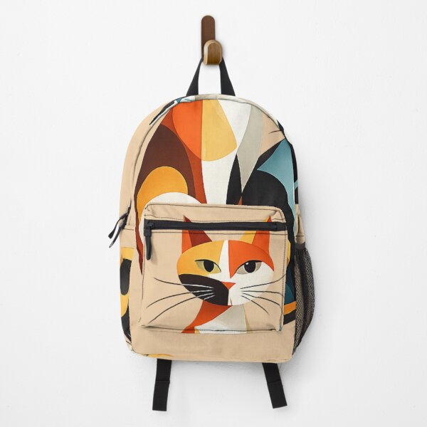 Item preview, Geometric Cats Trio – Modern Abstract AI Vector Art designed and sold by Cleora Visuals.