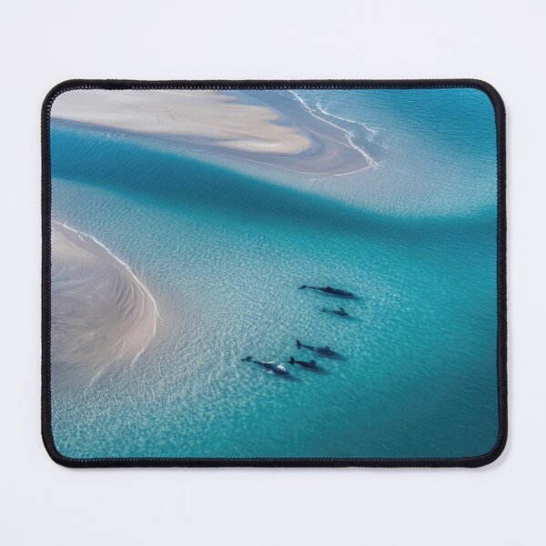 Item preview, Dolphins swim at clear beach designed and sold by anytka.