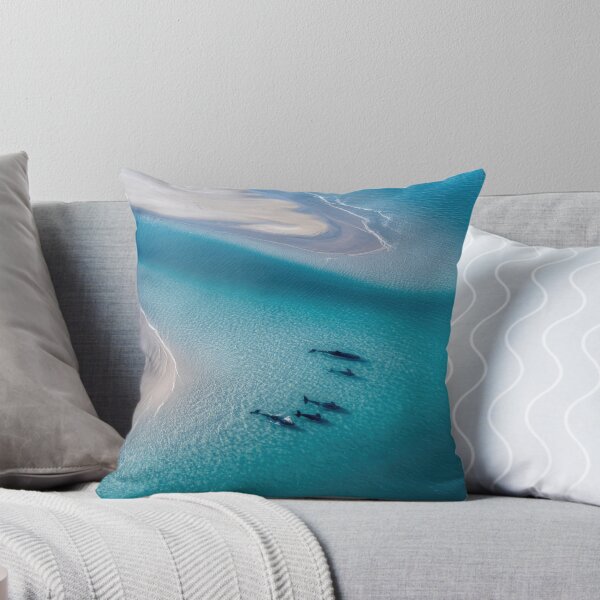 Item preview, Dolphins swim at clear beach designed and sold by anytka.