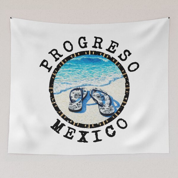 Item preview, Progreso - Mexico (with Black Lettering) designed and sold by VelvetRoom.