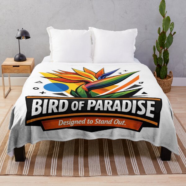 Item preview, Bird of Paradise Plant – Tropical Floral Geometry designed and sold by WildlifeInc.