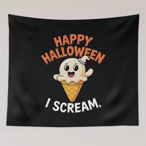 Item preview, Ice Cream Halloween Costume I Scream Ghost designed and sold by FadeOfThrone.