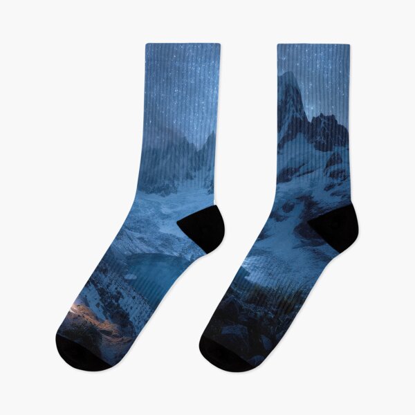 Item preview, Mountain scene under starry sky designed and sold by anytka.
