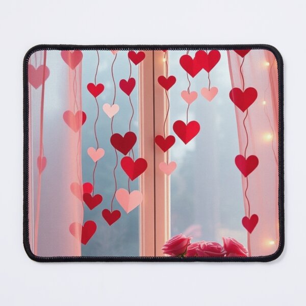 Item preview, Valentine Window Decor with Roses and Hearts designed and sold by Jade Ado.