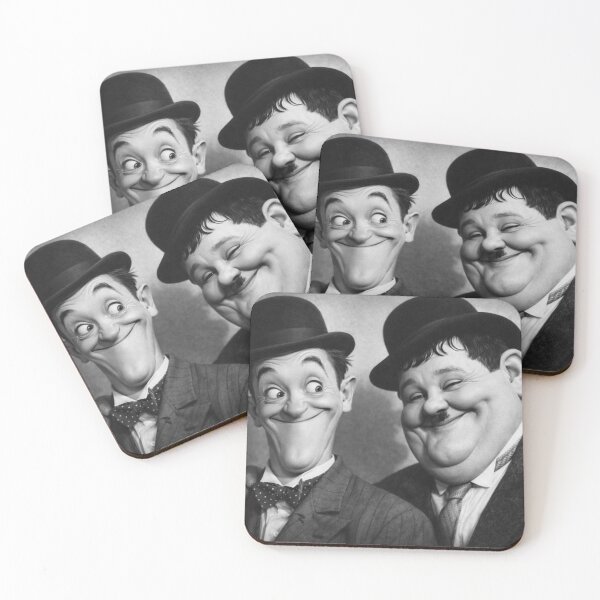 Item preview, Laurel and Hardy with a cartoon twist designed and sold by bluefrog.
