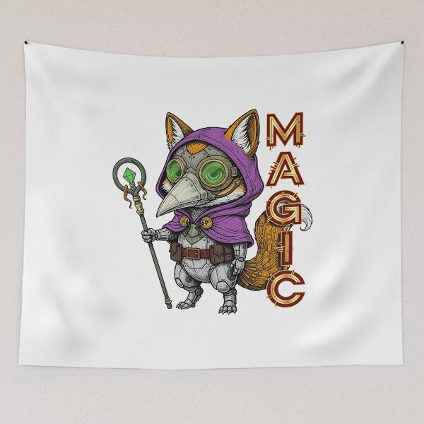 Item preview, The Cyborg Fox Magician designed and sold by krabbaraban.