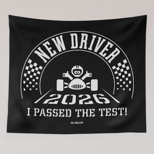 Item preview, New Driver 2026 – I Passed The Test! (Driver’s License / Driving Licence / White) designed and sold by MrFaulbaum.