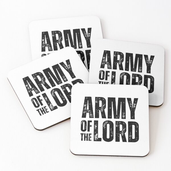 Item preview, Army of the Lord Shirt – Bold Christian Warrior Design for Faith‑Driven Believers Black Distressed Font designed and sold by GFamilyC.