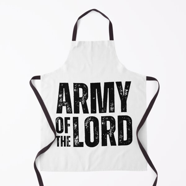 Item preview, Army of the Lord Shirt – Bold Christian Warrior Design for Faith‑Driven Believers Black Distressed Font designed and sold by GFamilyC.