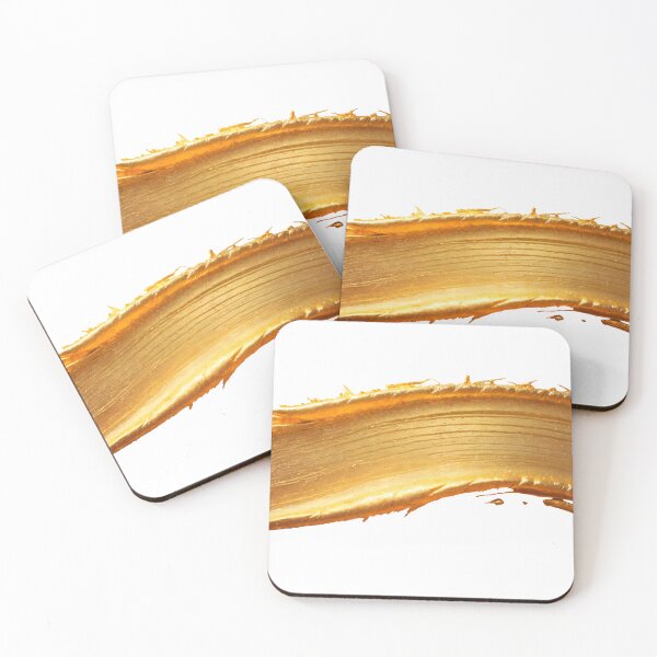 Item preview, Golden smear of luxurious cosmetic product texture designed and sold by Creative88Art.