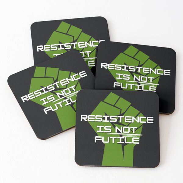 Item preview, Resistance Is Not Futile – Fist Protest Sticker designed and sold by mutantpanda.