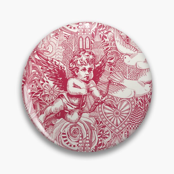 Item preview, valentine maximalism viva magenta half pearl designed and sold by scrummy.