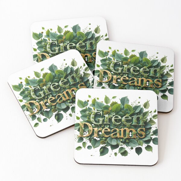 Item preview, Green Dreams surrounded by lush leaves and foliage designed and sold by Creative88Art.