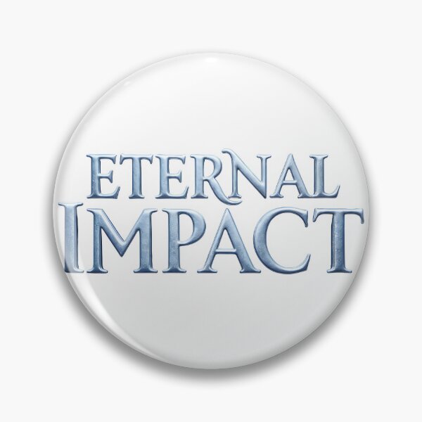Item preview, Eternal impact in bold metallic letters on white designed and sold by Creative88Art.