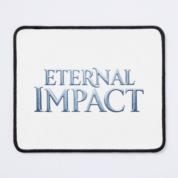 Item preview, Eternal impact in bold metallic letters on white designed and sold by Creative88Art.