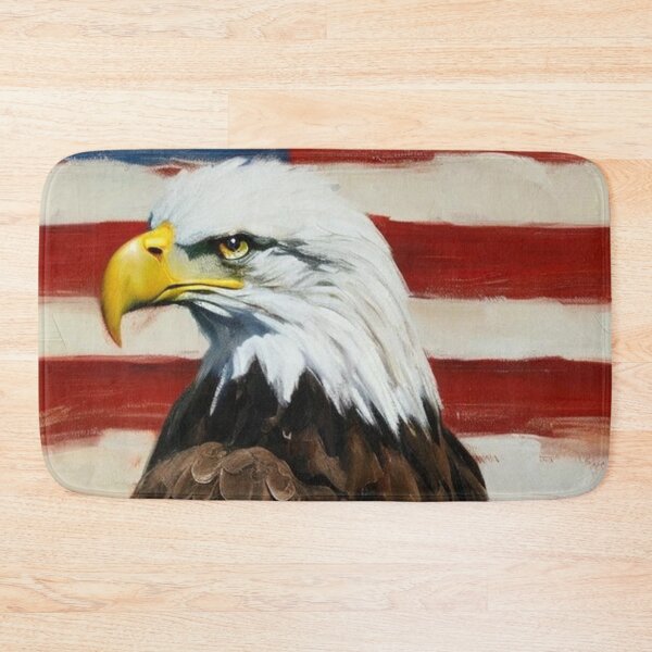 Item preview, Patriotic Bald Eagle Close Up Art for Proud American Souls designed and sold by WildStroke.