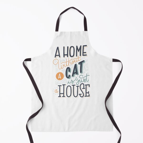 Item preview, A Home Without a Cat Is Just a House | Hand Lettered Cat Quote designed and sold by kacien.