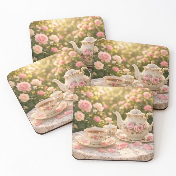 Item preview, Rose Garden Tea Set – Victorian Floral Teapot & Cup (Cottagecore) designed and sold by ArtFreshStudio.