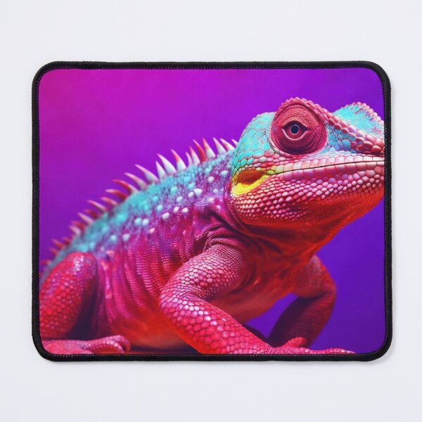 Item preview, Lizard chameleon on colorful background designed and sold by anytka.
