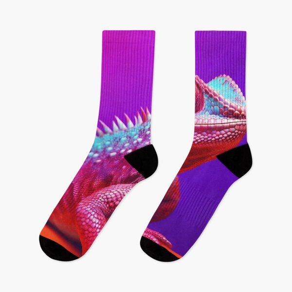 Item preview, Lizard chameleon on colorful background designed and sold by anytka.