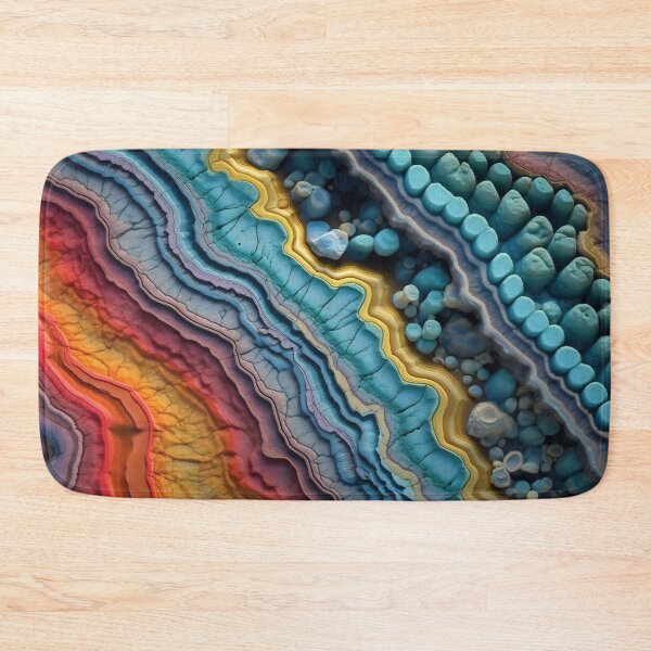 Item preview, Close-up of beautiful minerals magnified to reveal the microscopic organisms and bacteria that once thrived within it. Intricate patterns and vibrant colors designed and sold by anytka.