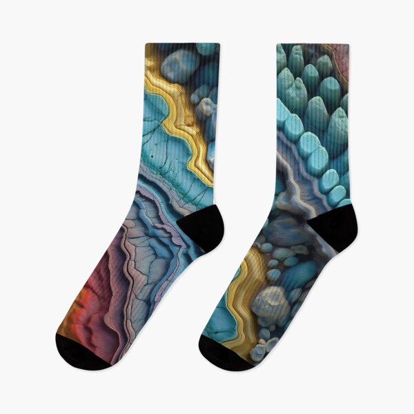 Item preview, Close-up of beautiful minerals magnified to reveal the microscopic organisms and bacteria that once thrived within it. Intricate patterns and vibrant colors designed and sold by anytka.