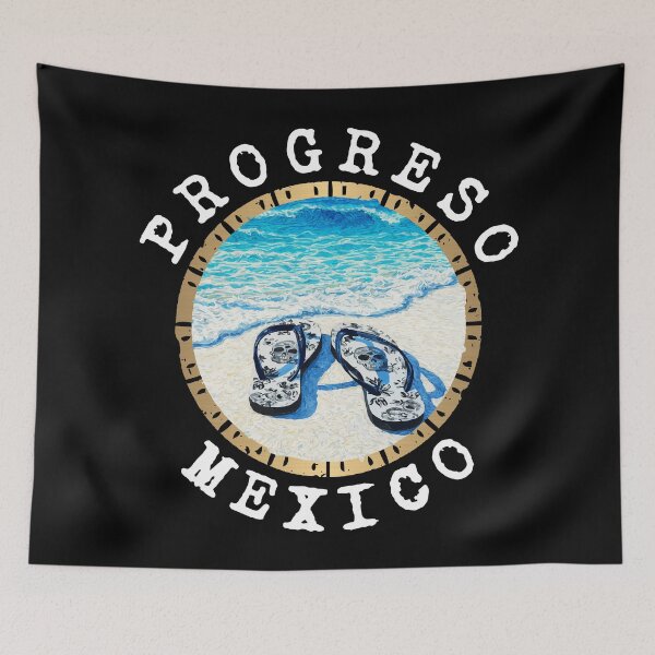 Item preview, Progreso - Mexico (with White Lettering) designed and sold by VelvetRoom.